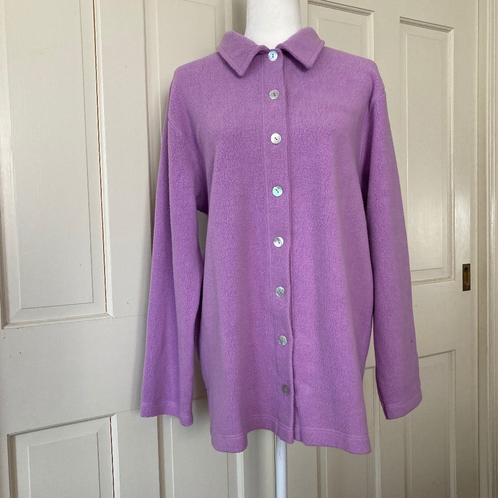 Vintage Chadwick Lavender/ Violet Cotton Blend Shacket  SIZE L